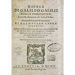 Defense of Galileo Galilei [...] against Baldessar Capra